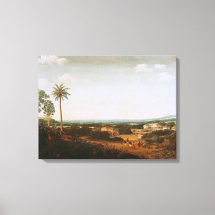 House of a Portuguese Nobleman in Brazil Canvas Print