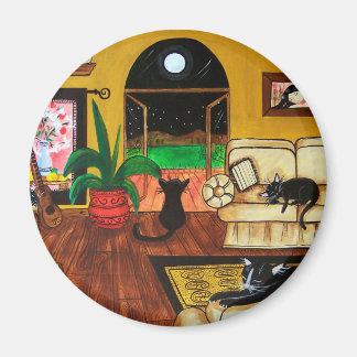 House of Cats Full Moon Magnet