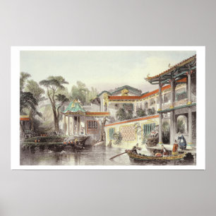 House of Conseequa, a Chinese Merchant, in the Sub Poster
