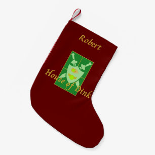 House of Dink Pickleball Crest Personalised Small Christmas Stocking