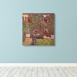 House of Guardaboschi by Gustav Klimt, Vintage Art Canvas Print