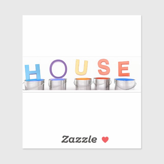 House of Paint Stickers (Sheet)
