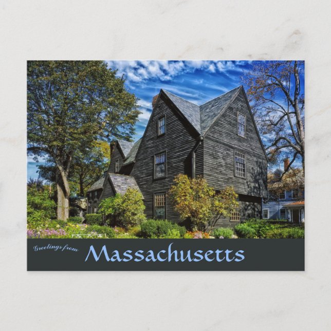 House of Seven Gables Salem Massachusetts Postcard (Front)