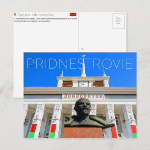 House of Soviets, Tiraspol, Pridnestrovie Travel Postcard