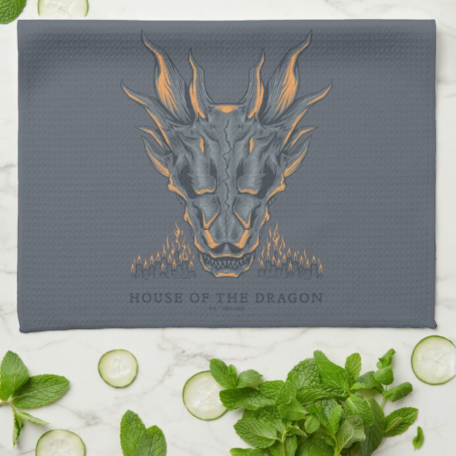 HOUSE OF THE DRAGON | Balerion Candle Altar Tea Towel (Folded)