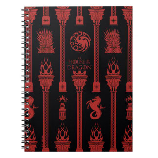 House of the Dragon Crest Pattern Notebook