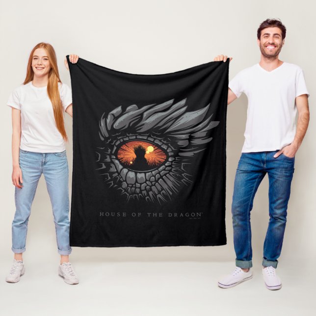 HOUSE OF THE DRAGON | Dragon's Eye Iron Throne Fleece Blanket (In Situ)