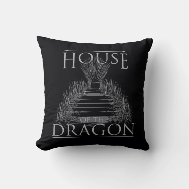 HOUSE OF THE DRAGON | Iron Throne Graphic Cushion (Front)