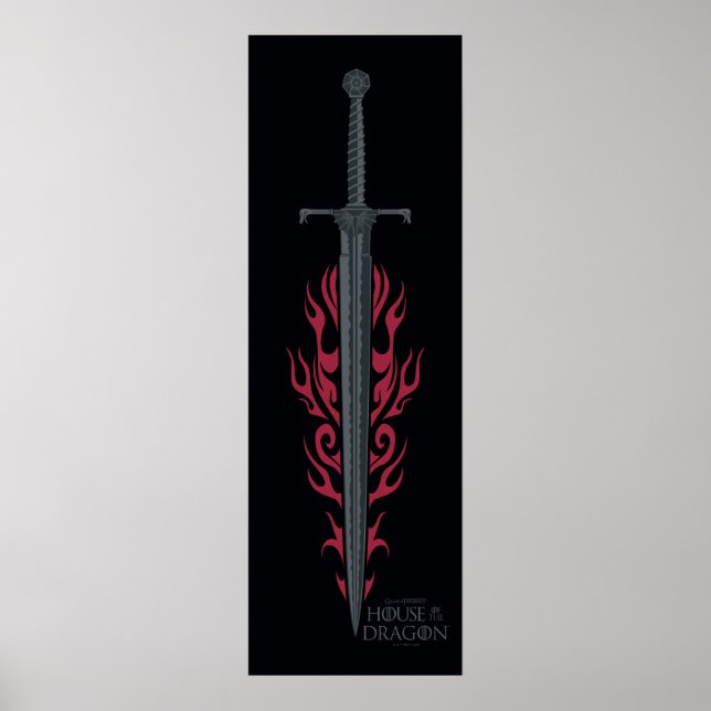 HOUSE OF THE DRAGON | King Viserys Flaming Sword Poster (Front)