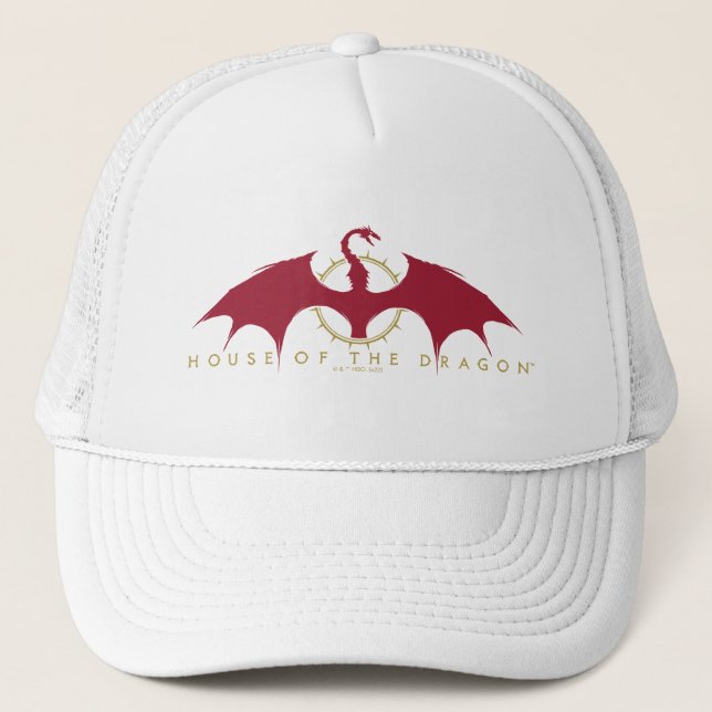 HOUSE OF THE DRAGON | Red Dragon Graphic Trucker Hat (Front)