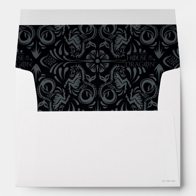 HOUSE OF THE DRAGON | Velaryon Diamond Pattern Envelope (Back (Bottom))