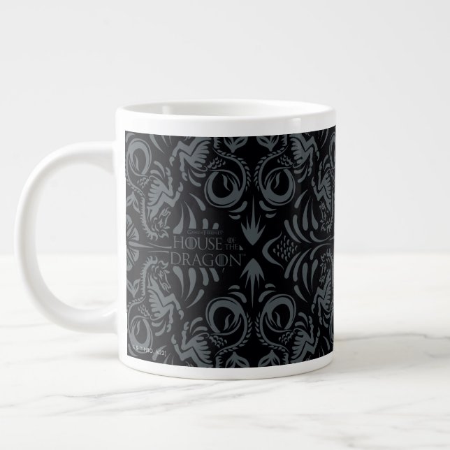 HOUSE OF THE DRAGON | Velaryon Diamond Pattern Large Coffee Mug (Left)