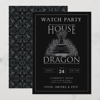 HOUSE OF THE DRAGON Watch Party  Invitation