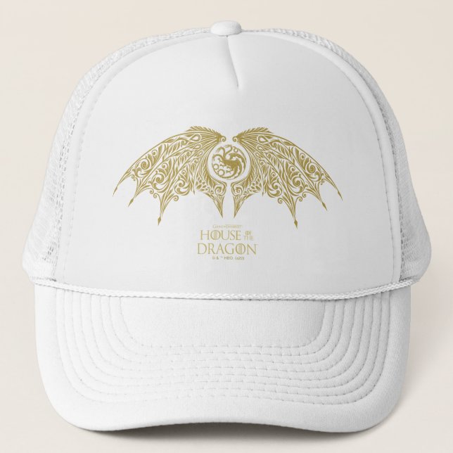 HOUSE OF THE DRAGON | Winged Targaryen Crest Trucker Hat (Front)