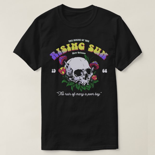 House of the Rising Sun 1964 1960s music T-Shirt (Design Front)