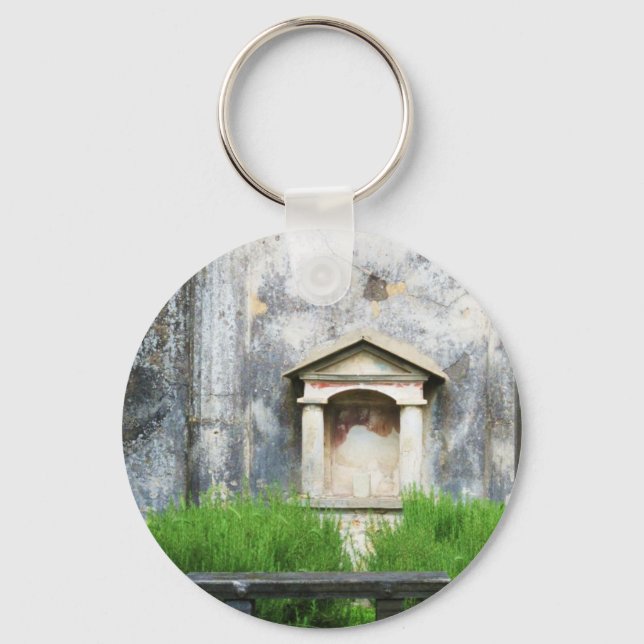 House of the Small Pagan Fountain Key Ring (Front)