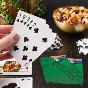 House On A Green Hill Playing Cards