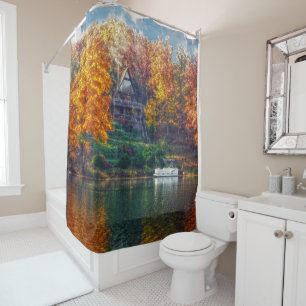 House on the Lake Shower Curtain