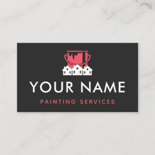 House Paint Residential Handyman Painter Minimal Business Card