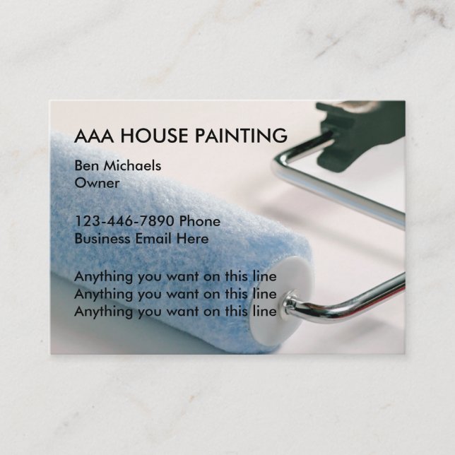 House Painter Business Cards (Front)