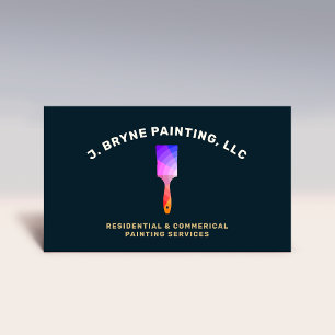 House Painter Colour Wheel Paint Brush Business  Card