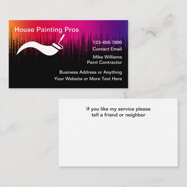 House Painter Cool Business Cards  (Front/Back)
