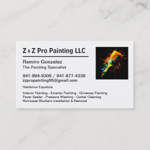 House Painter Gonzalez Business Card