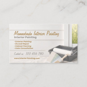 House Painter Interior Exterior Painting Service Business Card