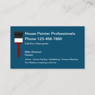 House Painter Professionally Designed Business Card