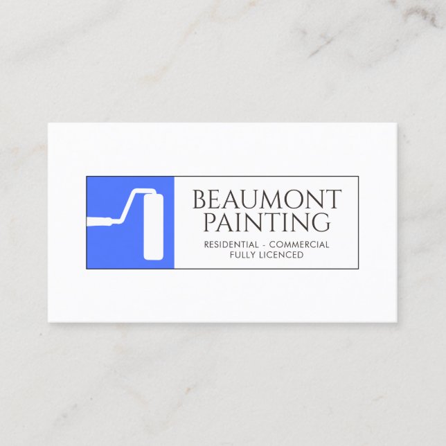 House Painter Roller Brush Business Card (Front)