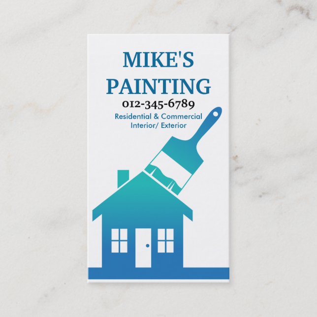 House Painter's Business Card (Front)