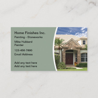 House Painting And Stone Finishes Business Cards