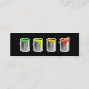 House Painting Professional Painter Mini Business Card