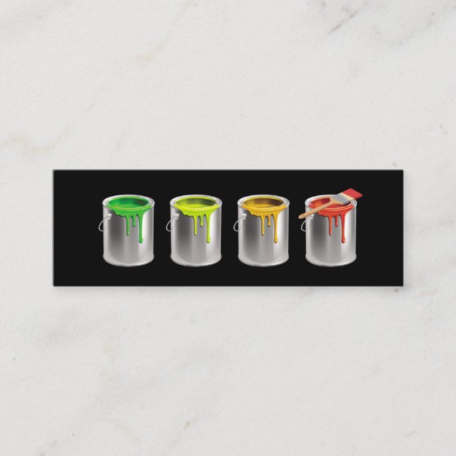 House Painting Professional Painter  Mini Business Card (Front)