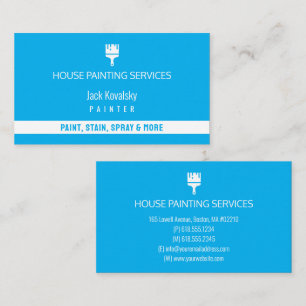 House Painting Services Paint Rollel Business Card