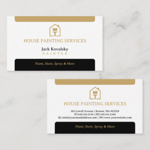 House Painting Services Paint Rollel Business Card