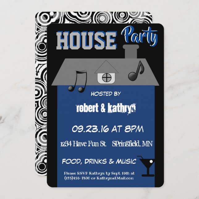 House Party Invitation (Front/Back)