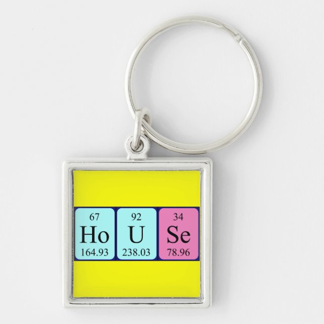 House periodic table keyring (Front)