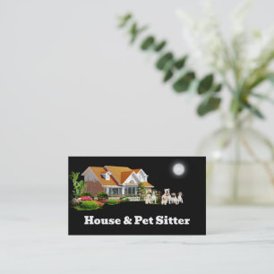 House & Pet sitter Business Card