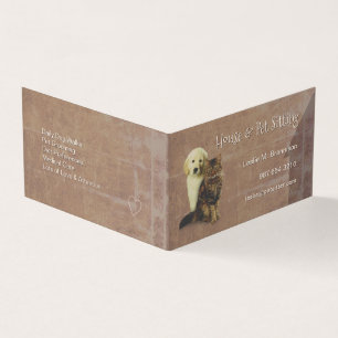 House & Pet Sitting Dog & Cat Business Card