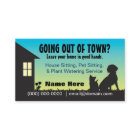 House / Pet Sitting & Plant Watering Business Card