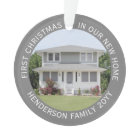 House Photos First Xmas New Home Name & Year Grey