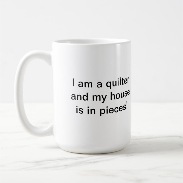 House/Pieces Quilter's Mug (Left)