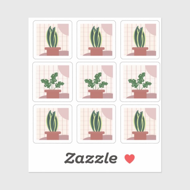 House Plant Frames Bohemian (Sheet)