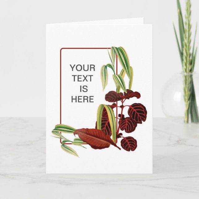 House plant gardener card (Front)