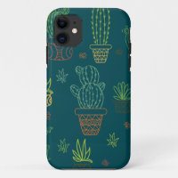 House Plants Cacti Illustration Boho Cactus