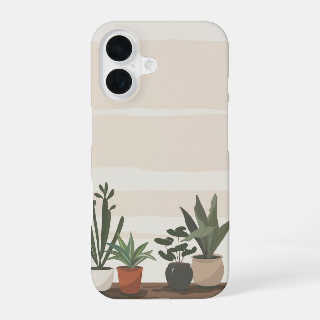 House Plants iPhone 16 Case (Back)