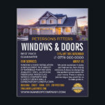 House Portrait, Window & Door Fitter Company Flyer<br><div class="desc">House Portrait,  Window & Door Fitter Company Advertising Flyer by The Business Card Store.</div>