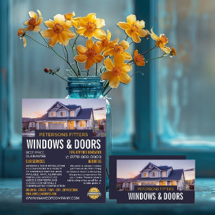 House Portrait, Window & Door Fitter Company Flyer