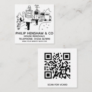 House Removals Square Business Card